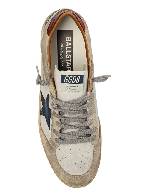 Golden Goose beige 'Ballstar double quarter with fol' Golden Goose | GMF01034F00812712387